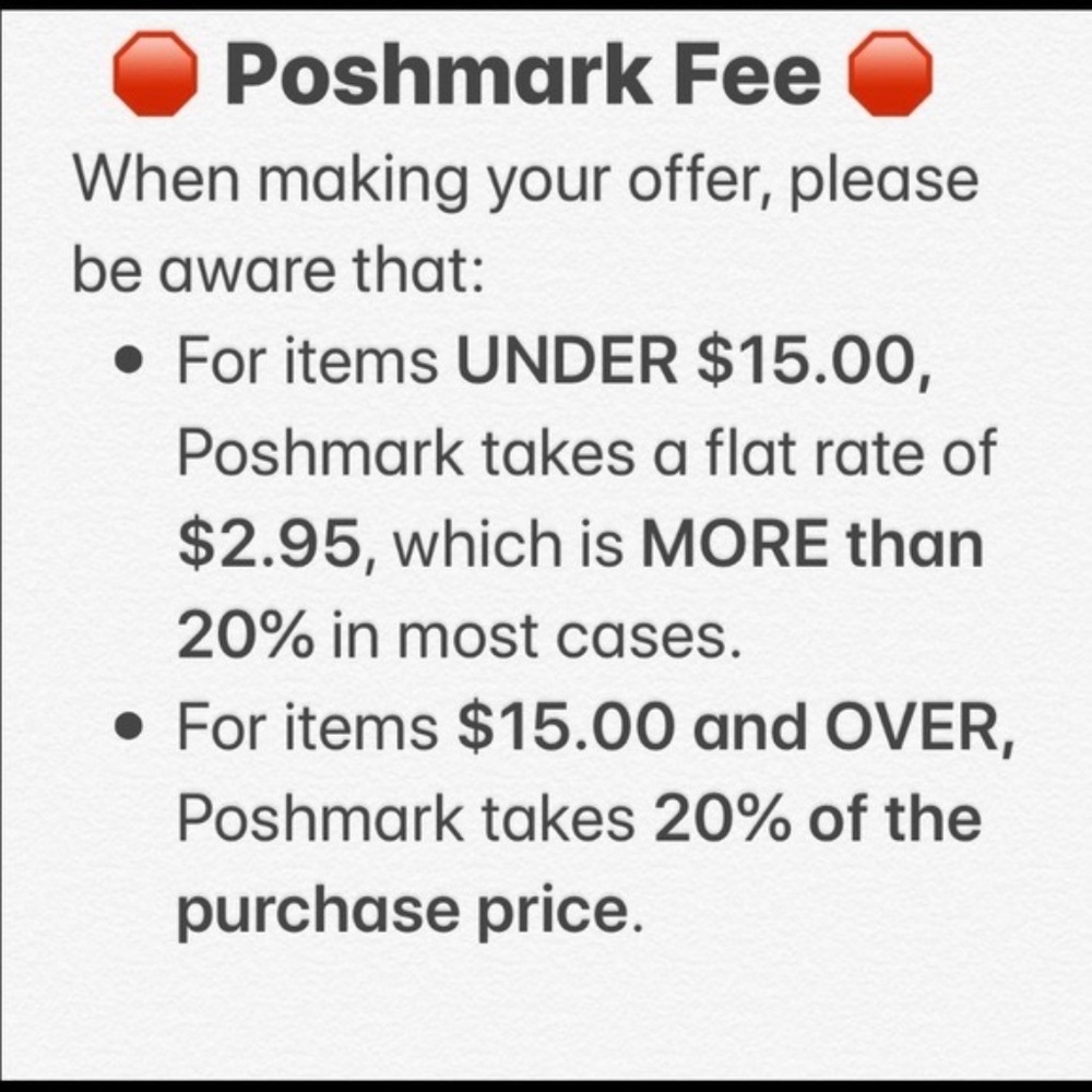 ATTENTION - I'd appreciate if you could keep this in mind when making an offer.